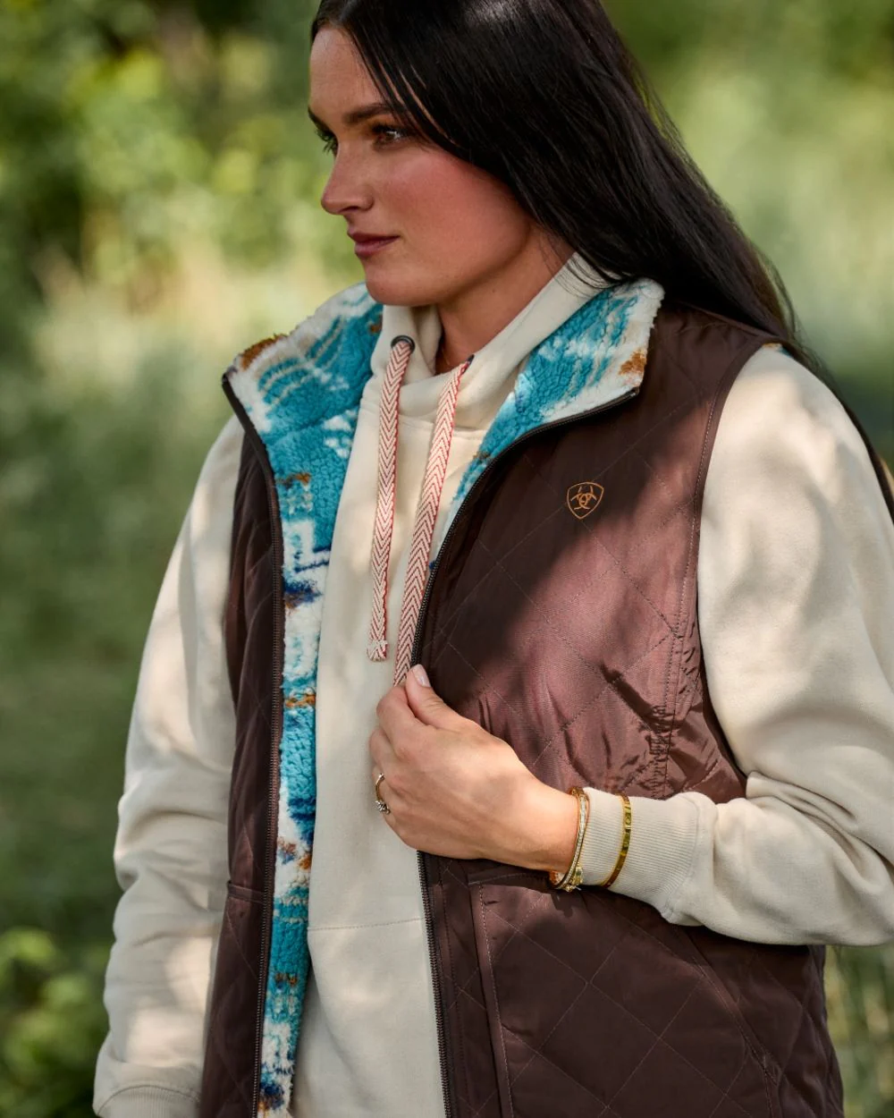 Ariat Womens Dilon 2.0 Reversible Insulated Vest - Image 7