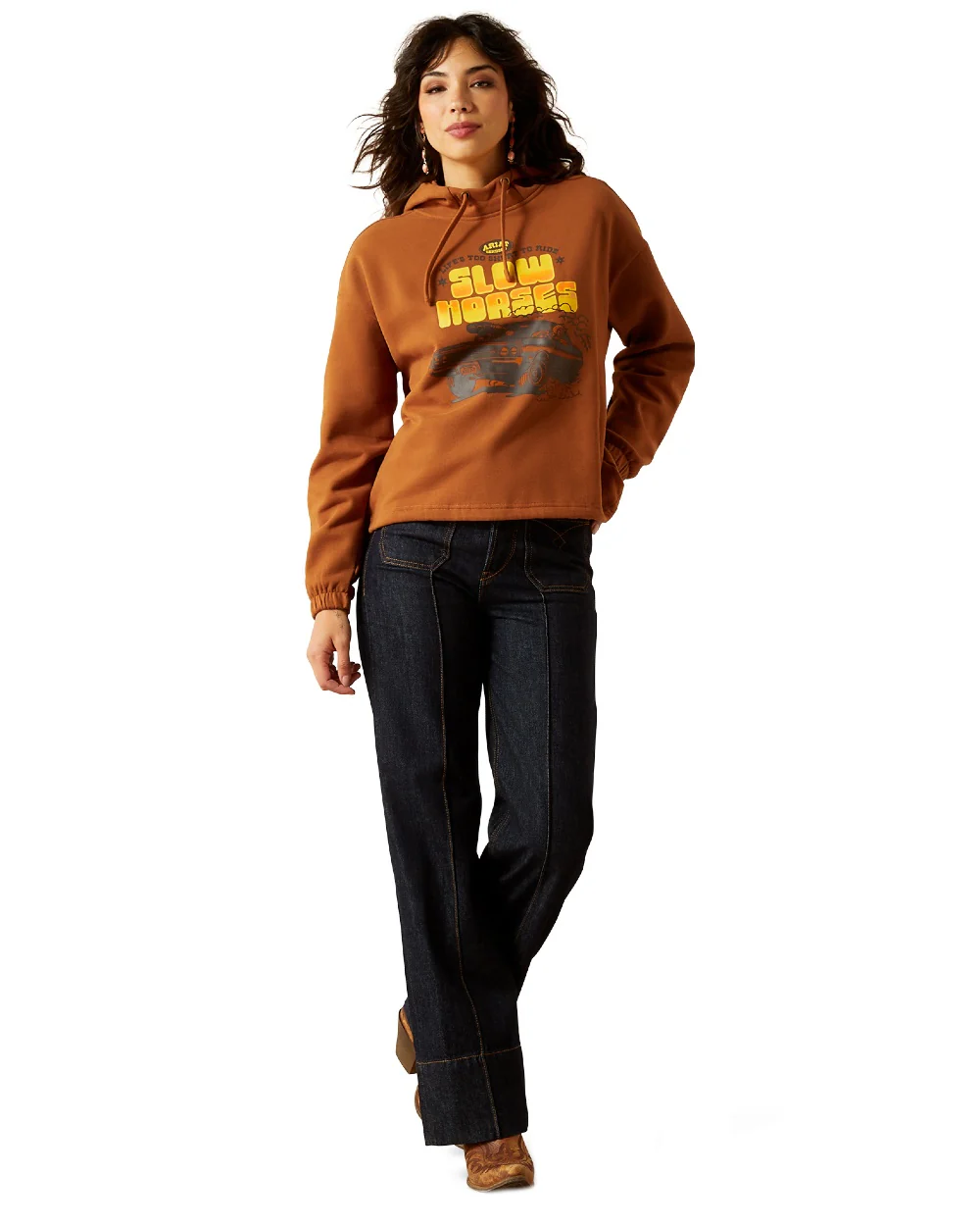 Ariat Womens Essential Sendero Slow Horses Hoodie - Image 3