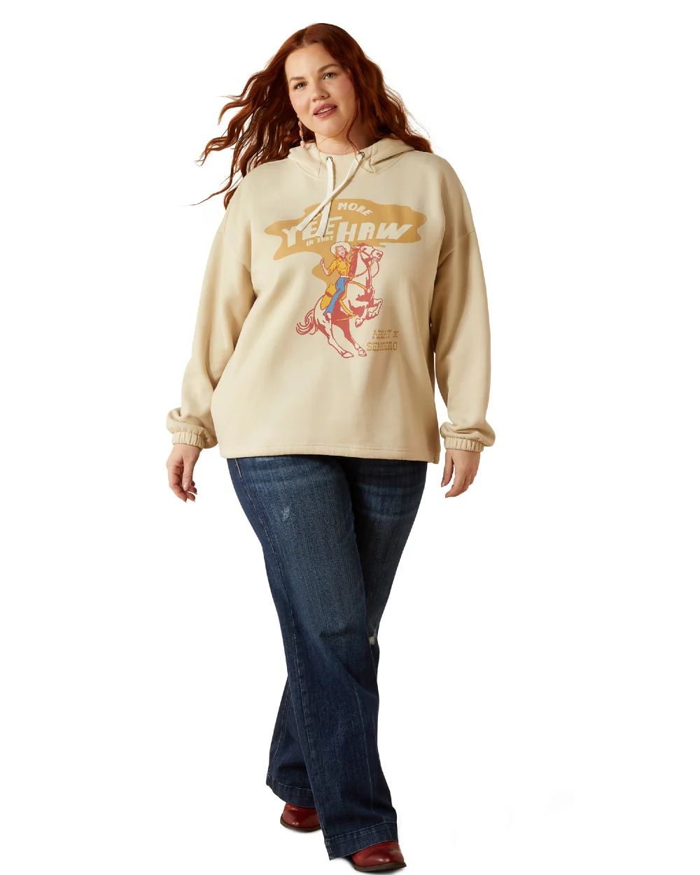 Ariat Womens Essential Sendero Yeehaw Hoodie - Image 6