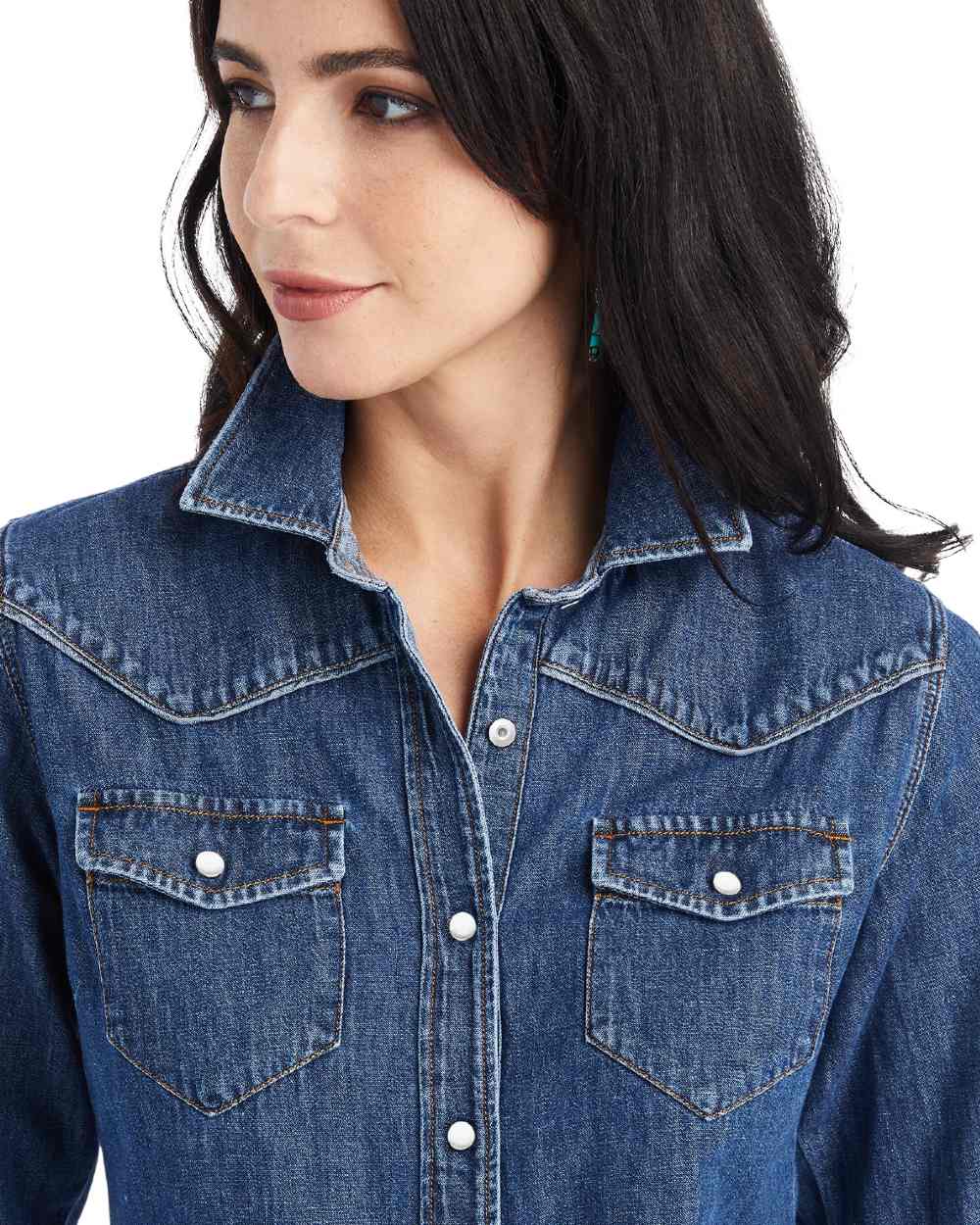 Ariat Womens Farriday Denim Shirt - Image 3