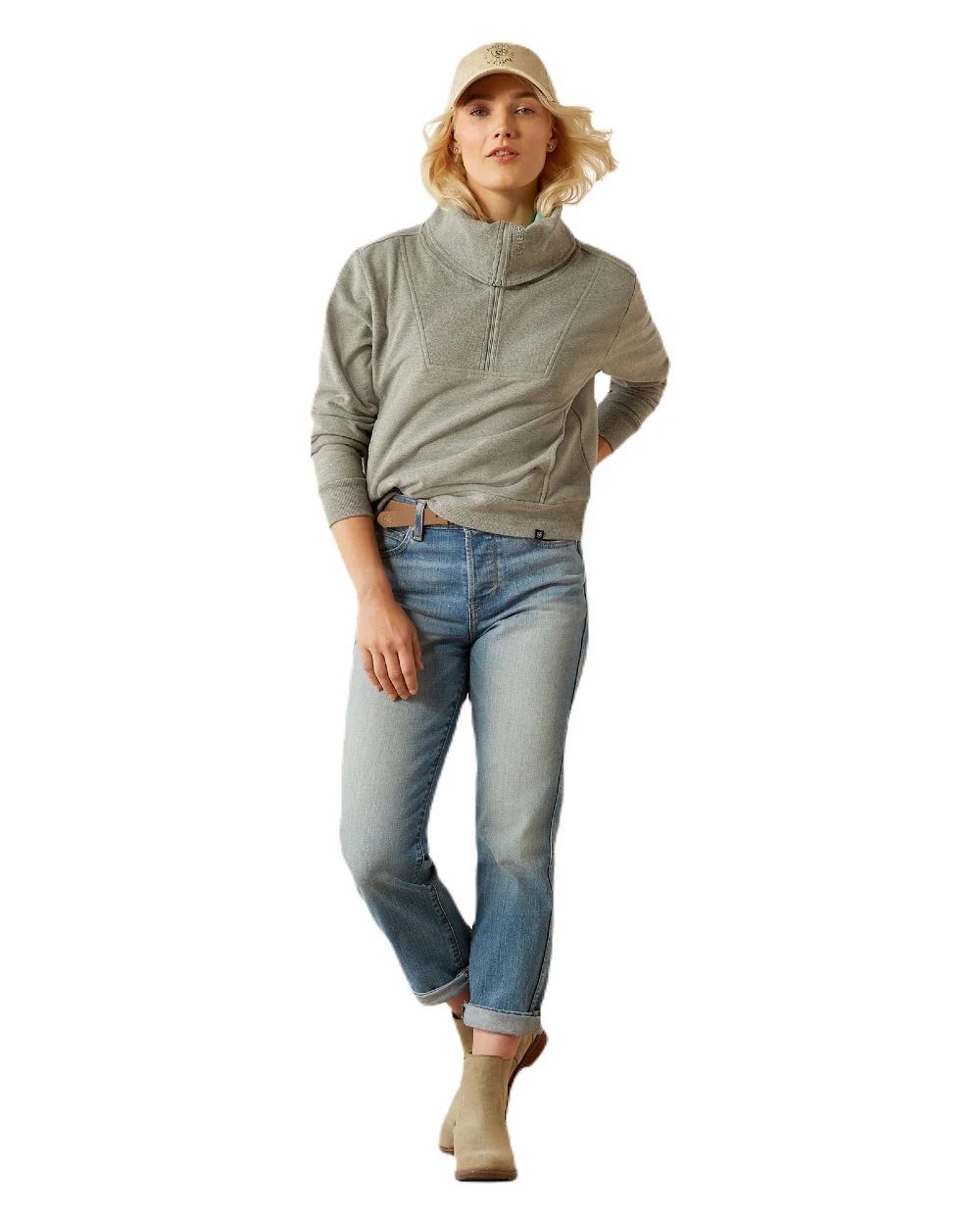 Ariat Womens Fern Half Zip Sweatshirt - Image 11