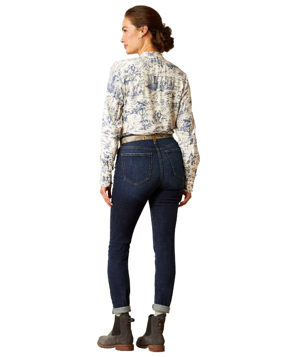Ariat Womens High Rise Bridle Skinny Jeans - Image 5