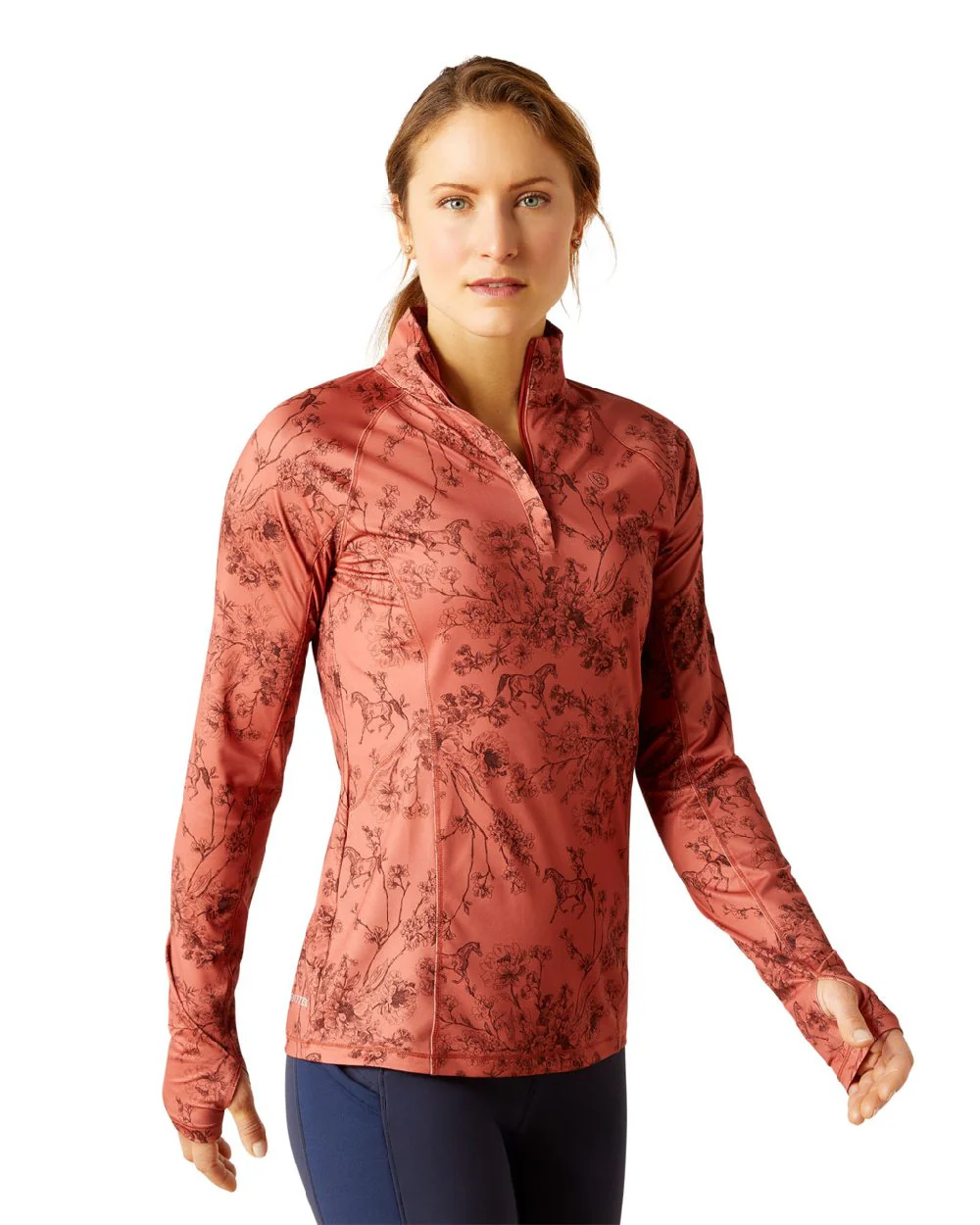 Ariat Womens Lowell 2.0 1/4 Zip Long Sleeve Base Layer - Image 18