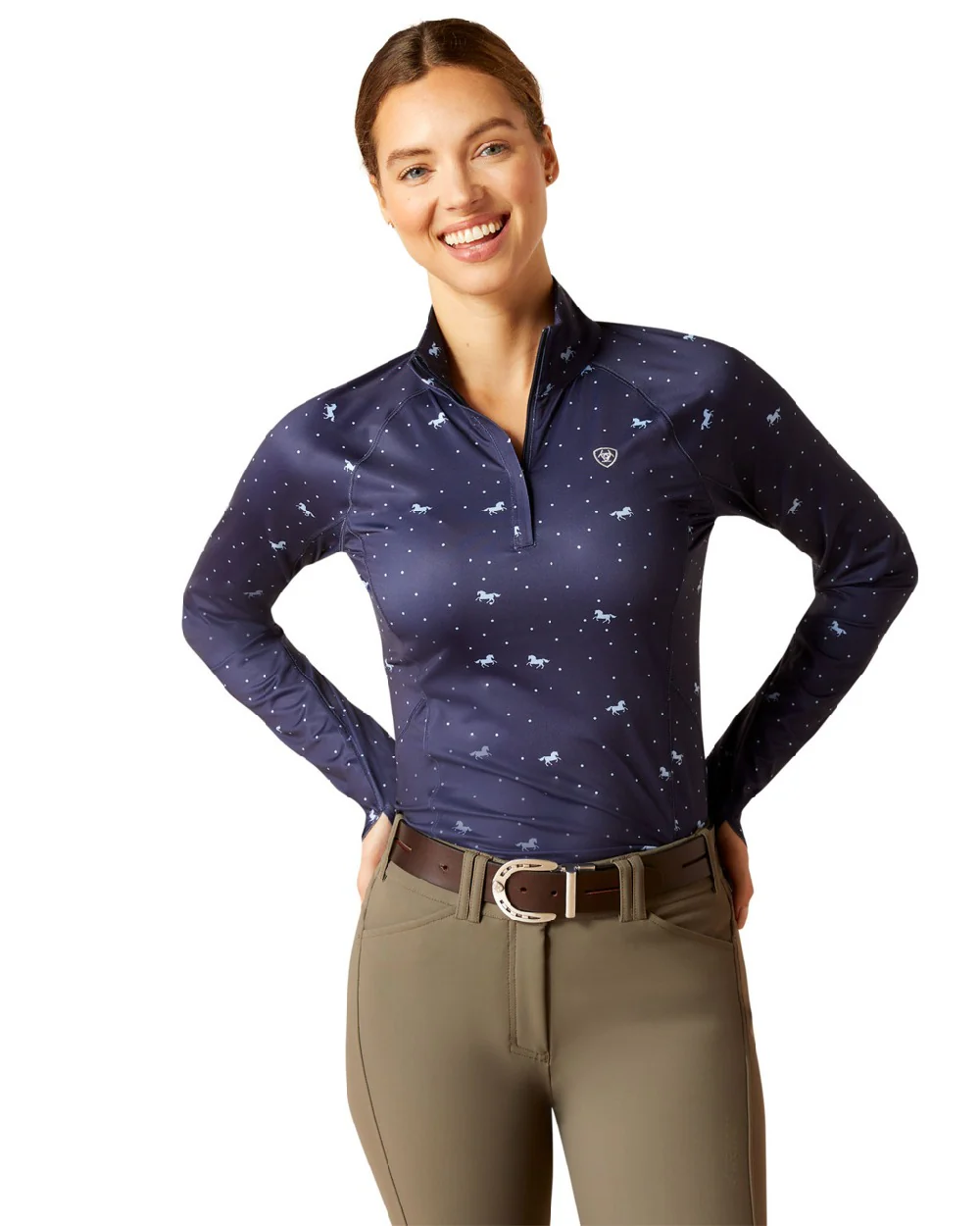 Ariat Womens Lowell 2.0 1/4 Zip Long Sleeve Base Layer - Image 24