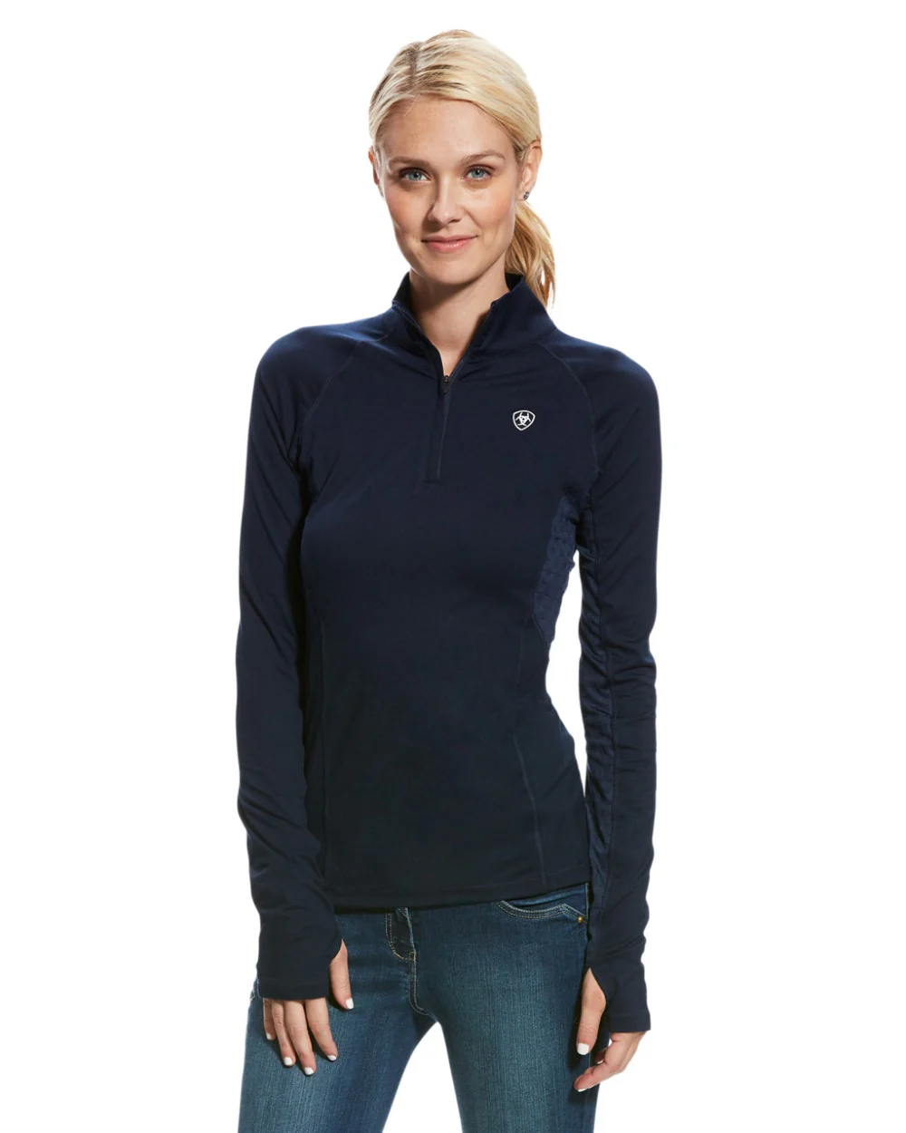 Ariat Womens Lowell 2.0 1/4 Zip Long Sleeve Base Layer - Image 4