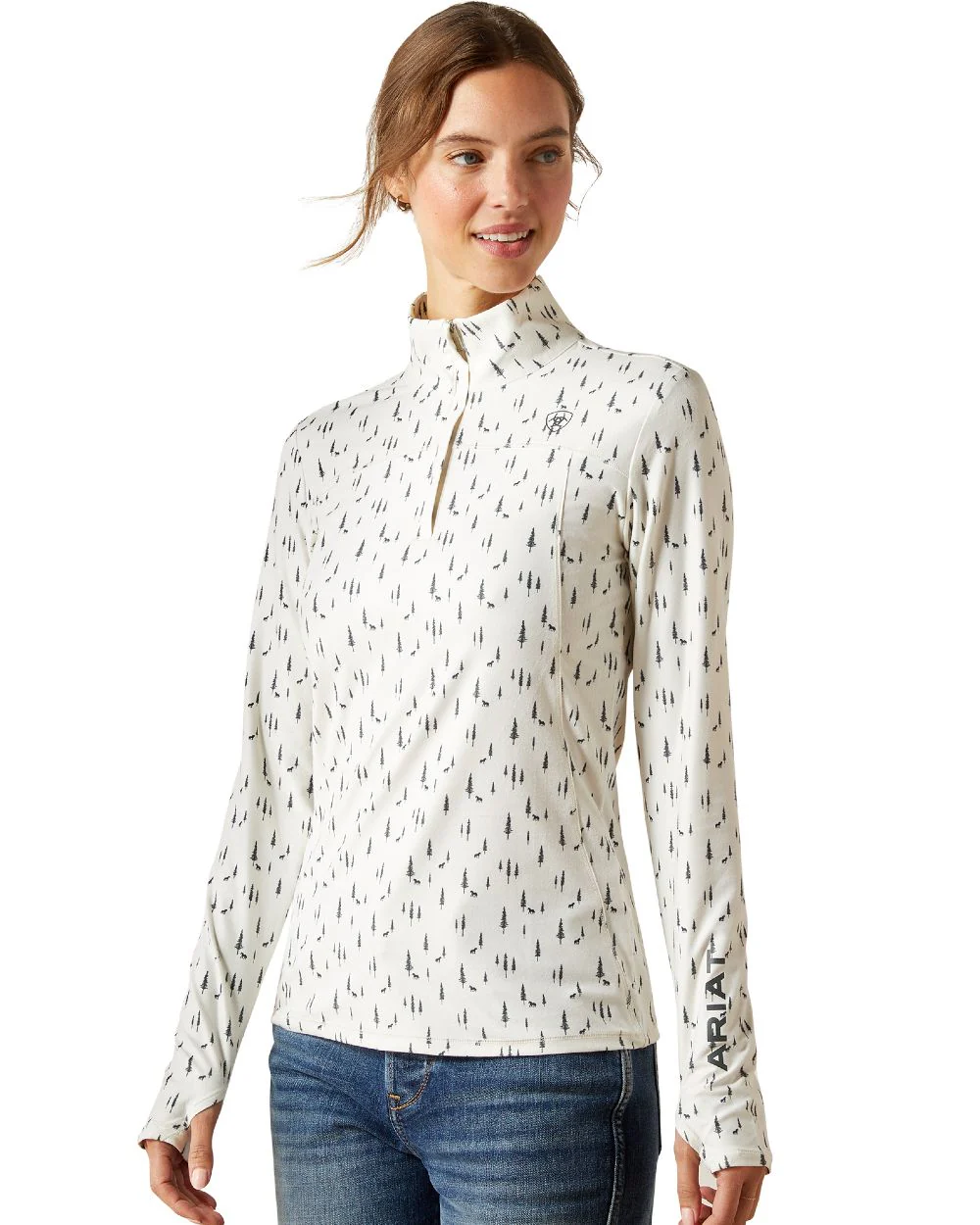 Ariat Womens Lowell 3.0 Quarter Zip Baselayer - Image 13