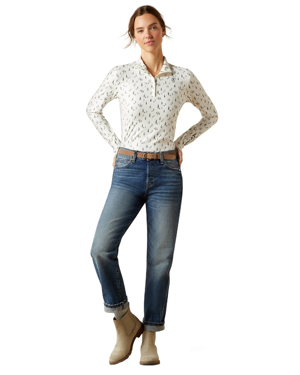 Ariat Womens Lowell 3.0 Quarter Zip Baselayer - Image 14