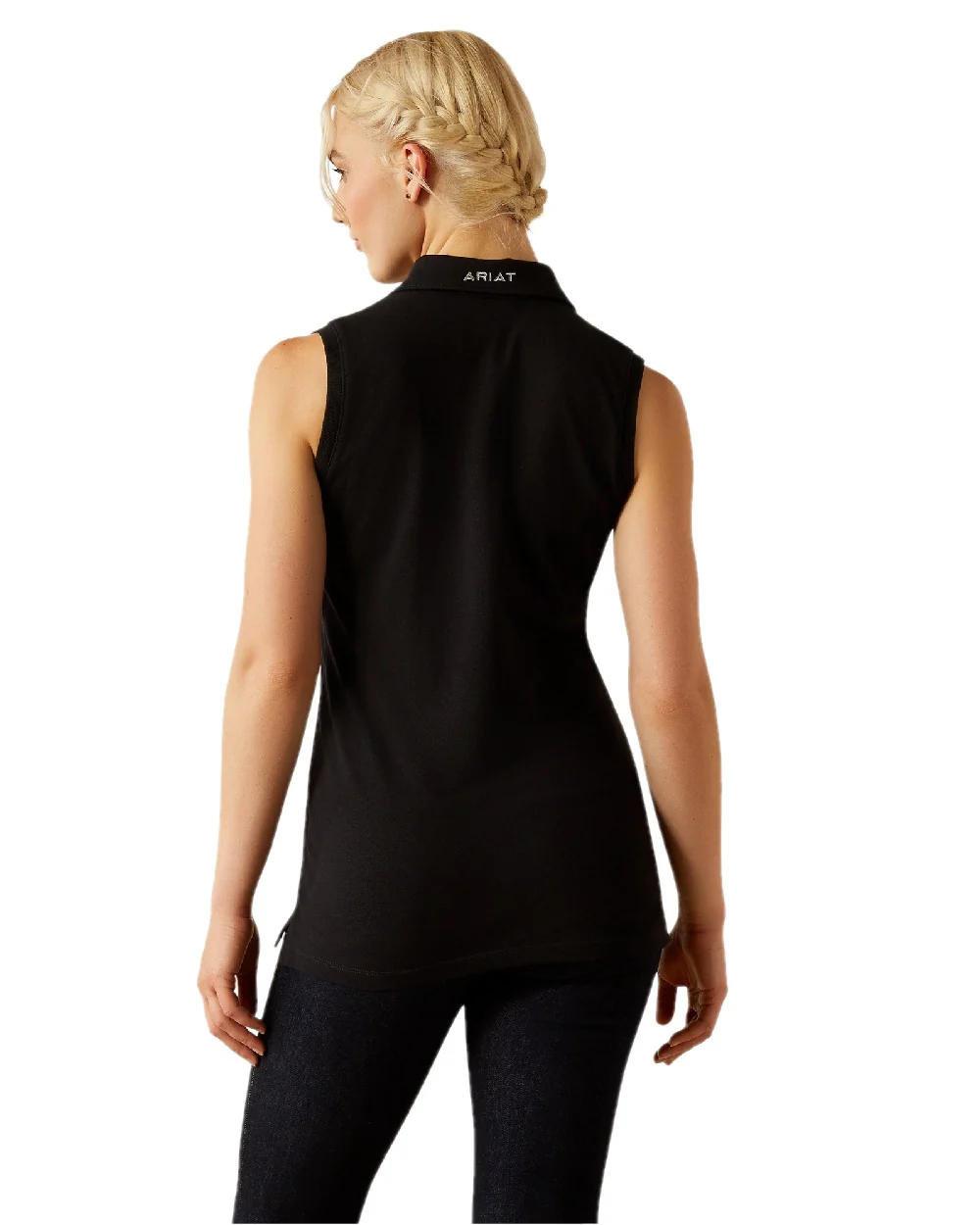Ariat Womens Prix 3.0 Sleeveless Polo Shirt - Image 4