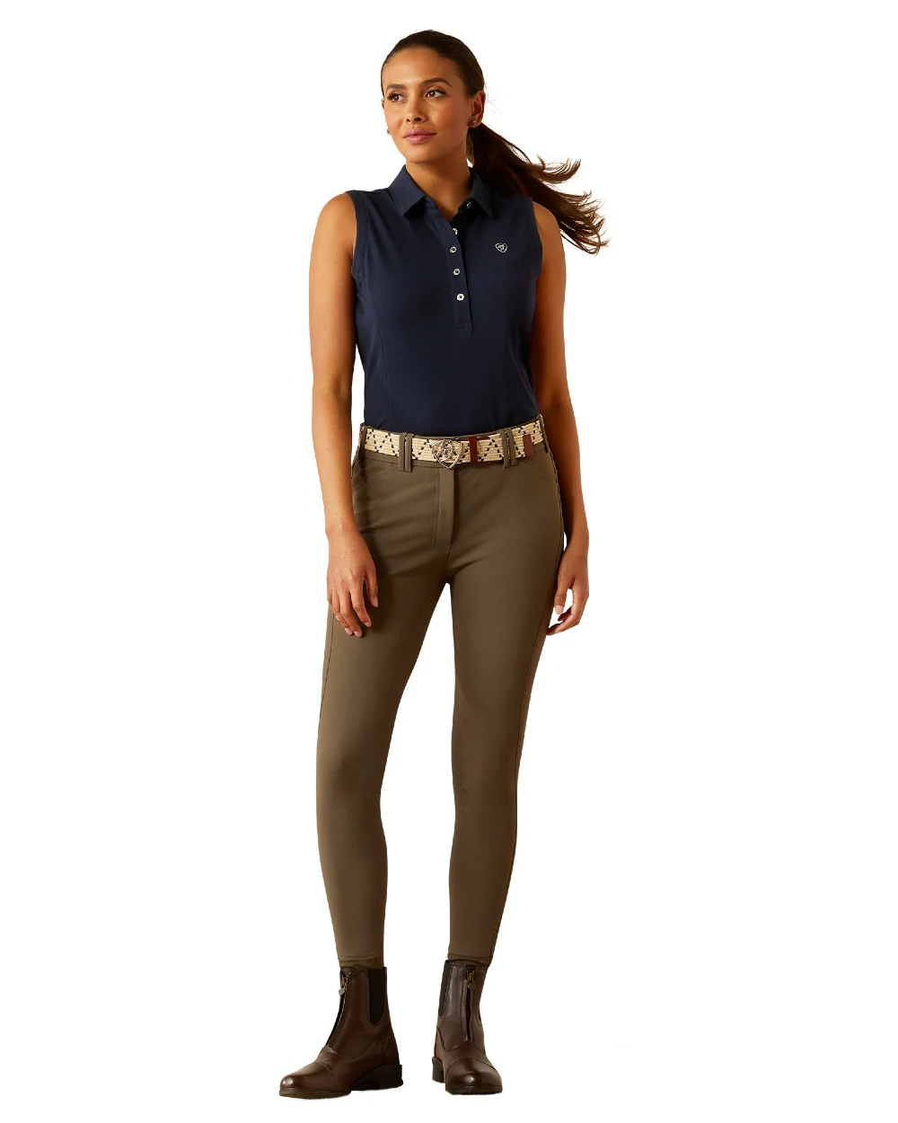 Ariat Womens Prix 3.0 Sleeveless Polo Shirt - Image 7