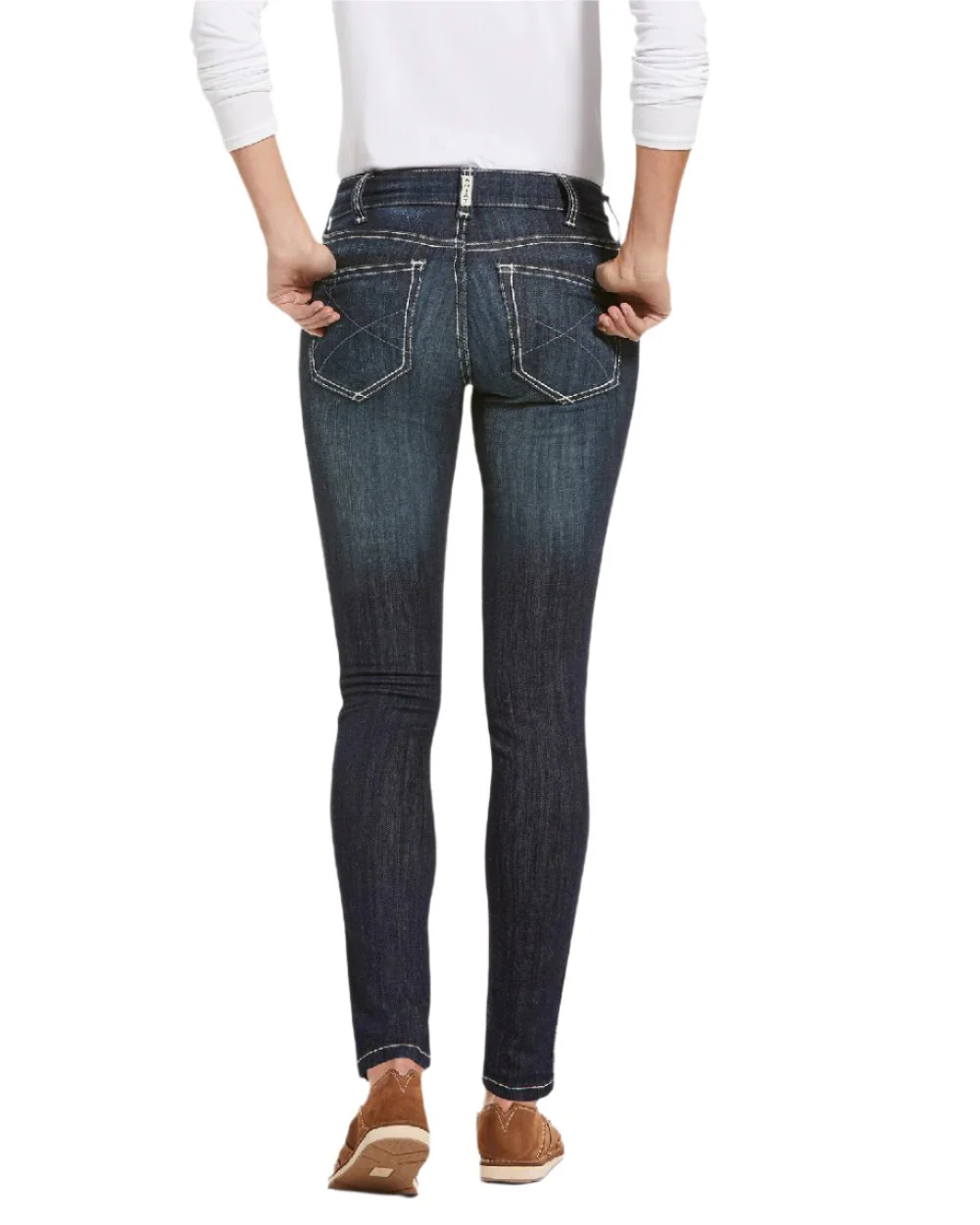 Ariat Womens Real Mid Rise Outseam Ella Skinny Jeans - Image 11
