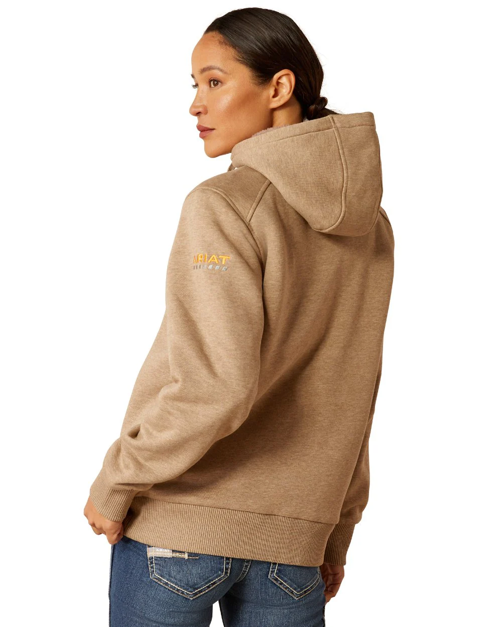 Ariat Womens Rebar All-Weather Sherpa Full Zip Hoodie - Image 6