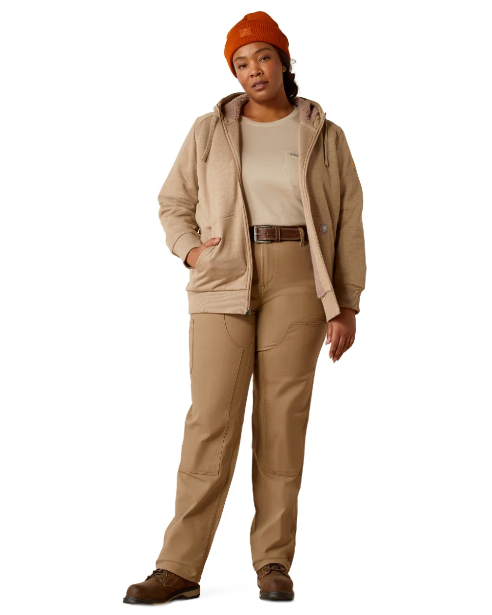 Ariat Womens Rebar All-Weather Sherpa Full Zip Hoodie - Image 7