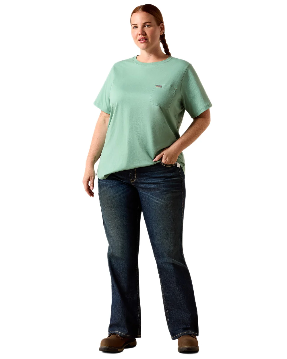 Ariat Womens Rebar Workman Field Dog Classic T-Shirt - Image 3