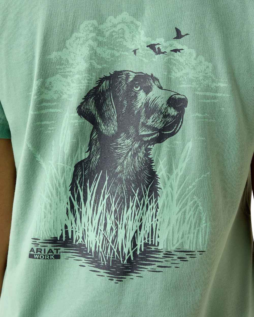 Ariat Womens Rebar Workman Field Dog Classic T-Shirt - Image 4