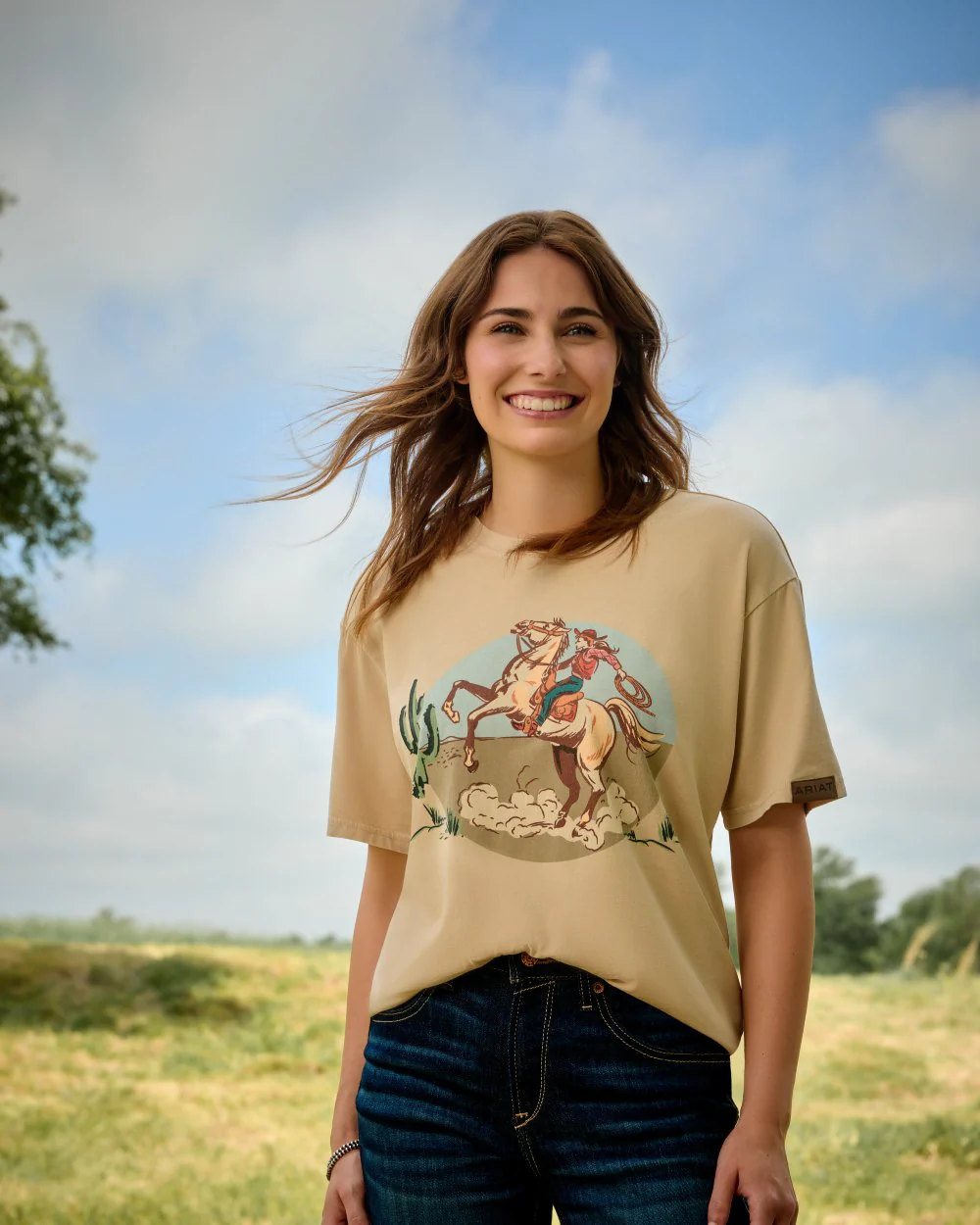 Ariat Womens Ride On T-Shirt - Image 2