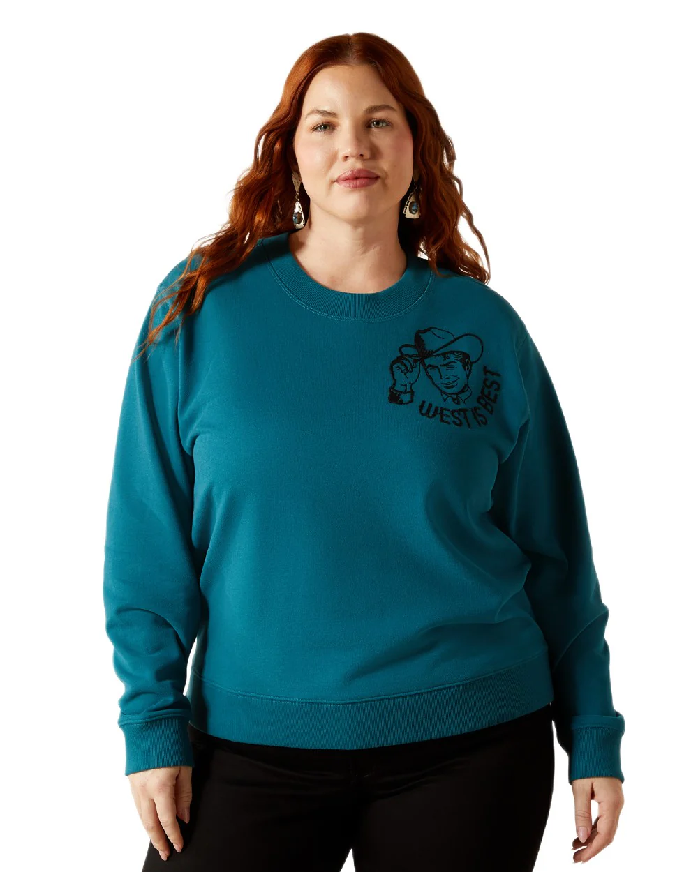 Ariat Womens Sendero West Is Best Sweatshirt - Image 2