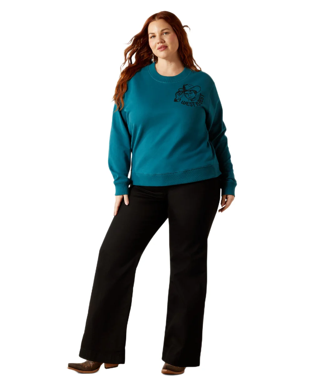 Ariat Womens Sendero West Is Best Sweatshirt - Image 4