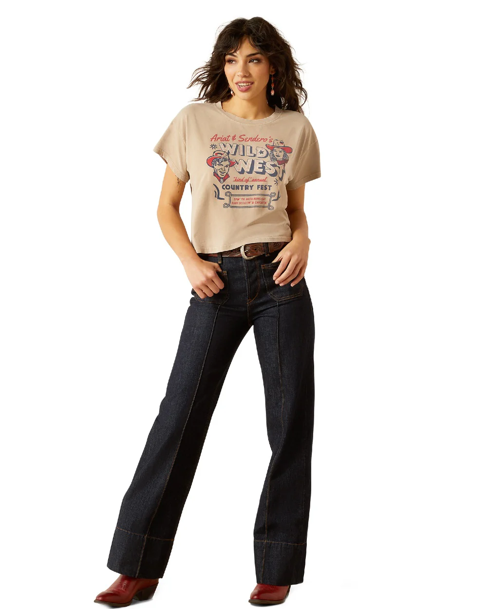 Ariat Womens Sendero X Wild West Country Fest T-Shirt - Image 4