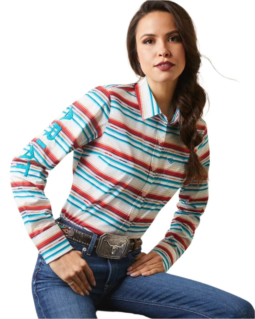 Ariat Womens Team Kirby Stretch Shirt - Image 3
