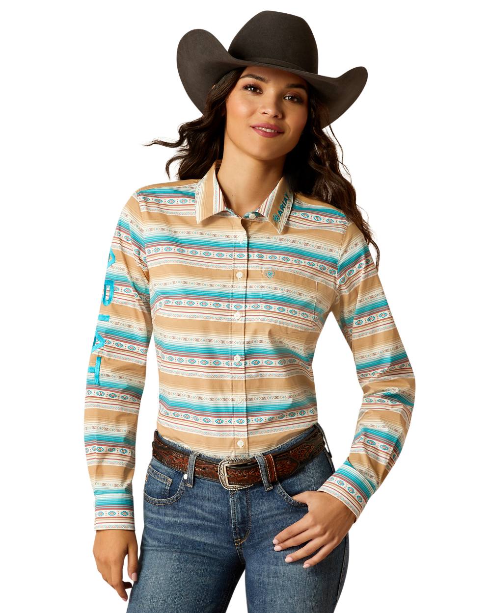 Ariat Womens Team Kirby Stretch Shirt - Image 5