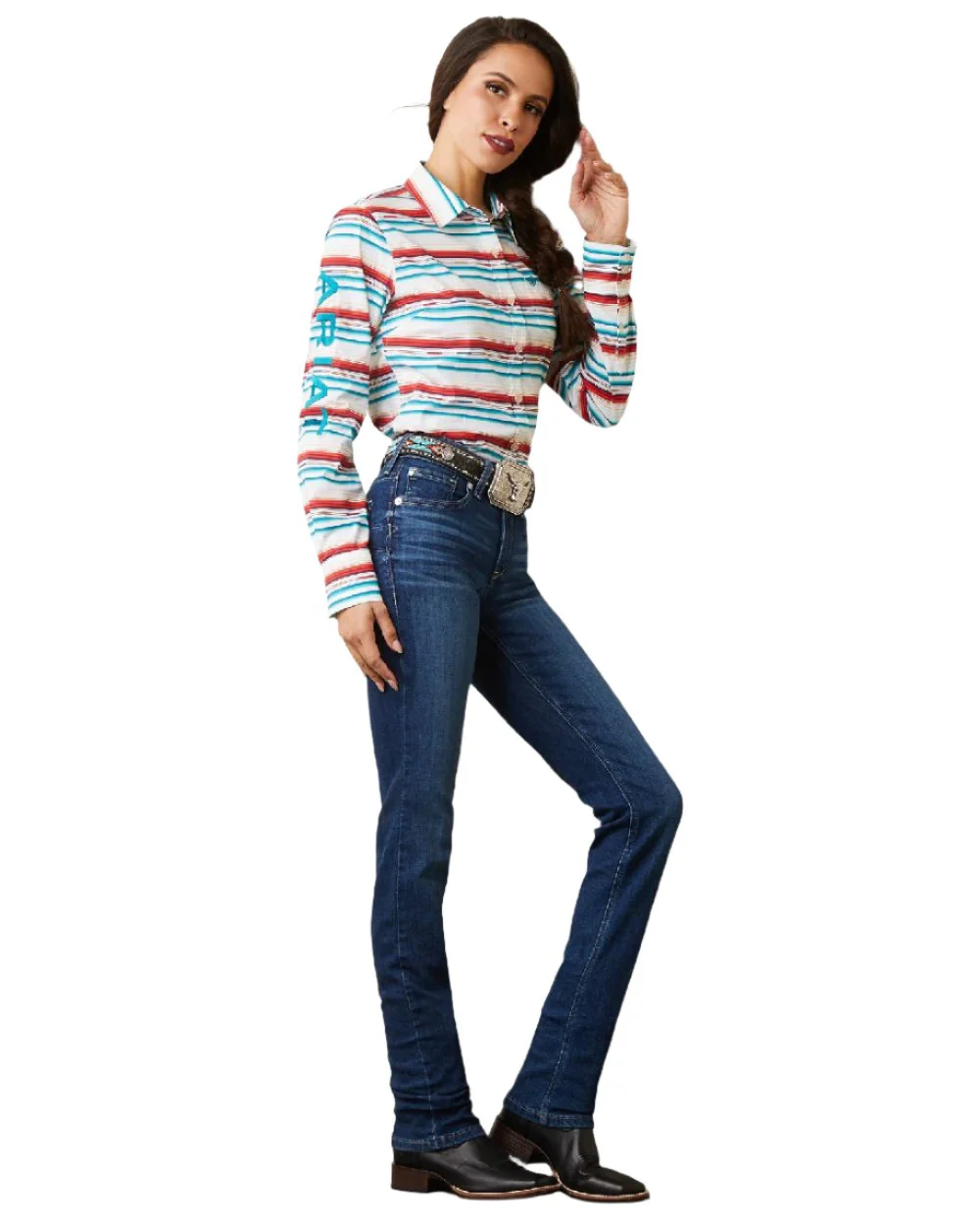 Ariat Womens Team Kirby Stretch Shirt - Image 8