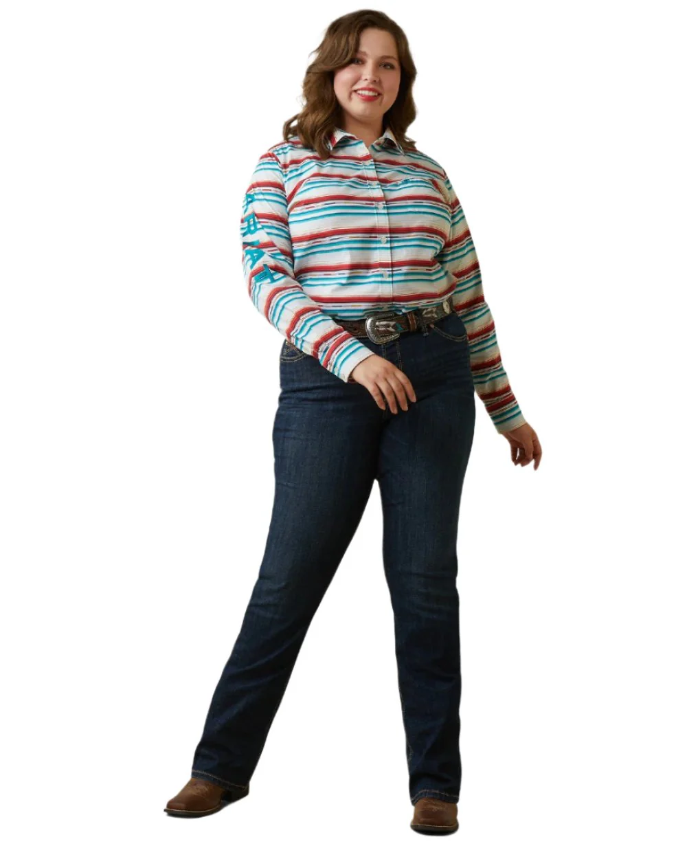 Ariat Womens Team Kirby Stretch Shirt - Image 9