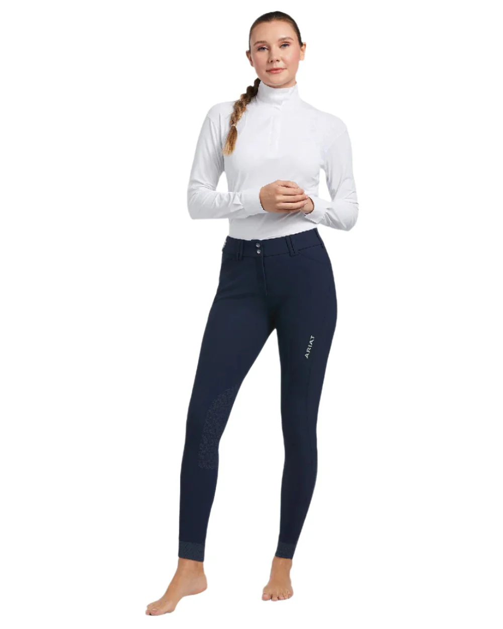 Ariat Womens Tri Factor Grip Knee Patch Breeches - Image 3