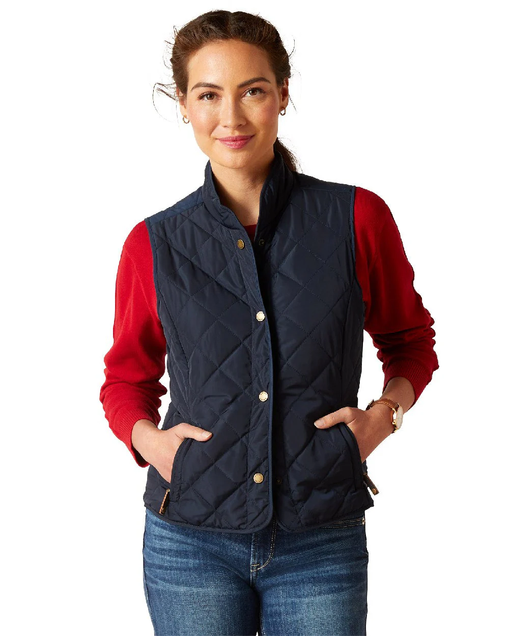 Ariat Womens Woodside Quilted Gilet - Image 31