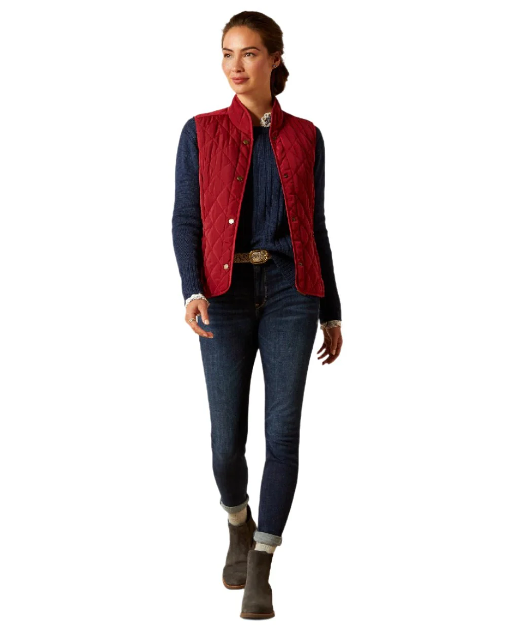 Ariat Womens Woodside Quilted Gilet - Image 35