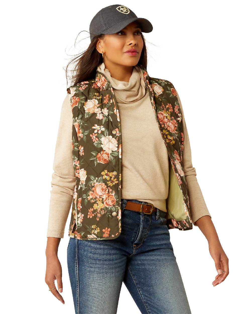 Ariat Womens Woodside Quilted Gilet - Image 7