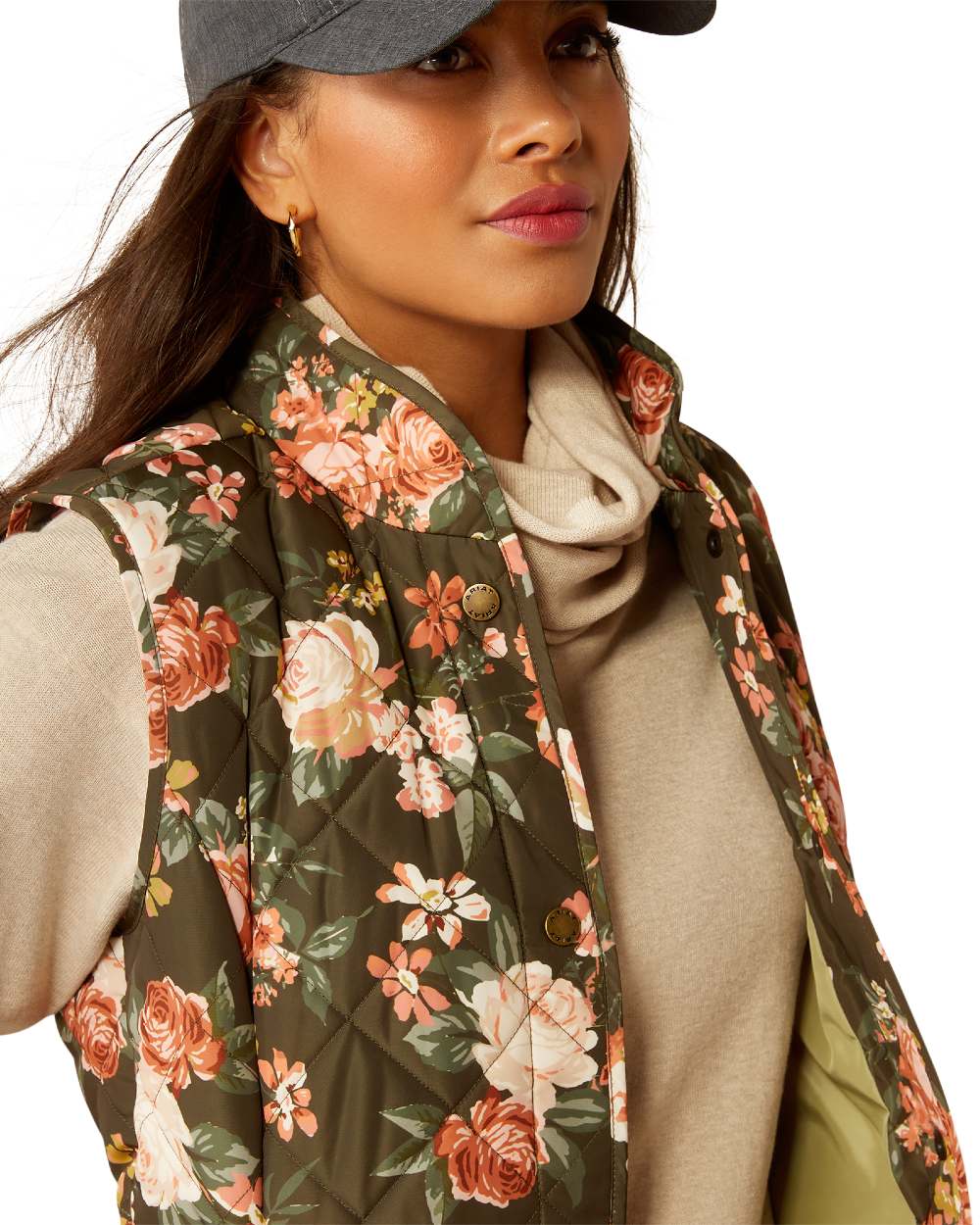 Ariat Womens Woodside Quilted Gilet - Image 9