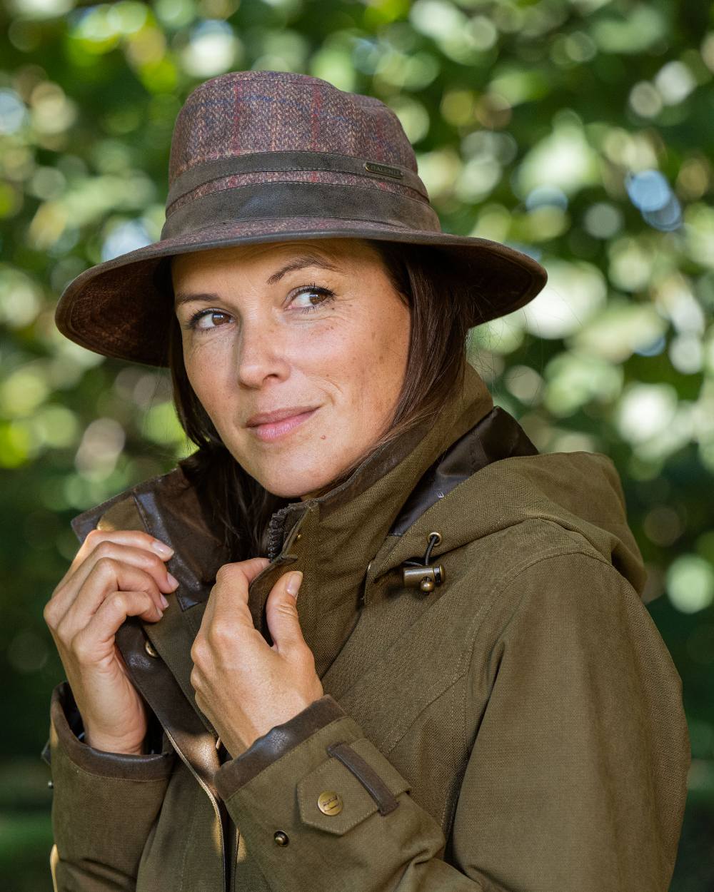 Baleno Caitlin Printed Tweed Hat - Image 4