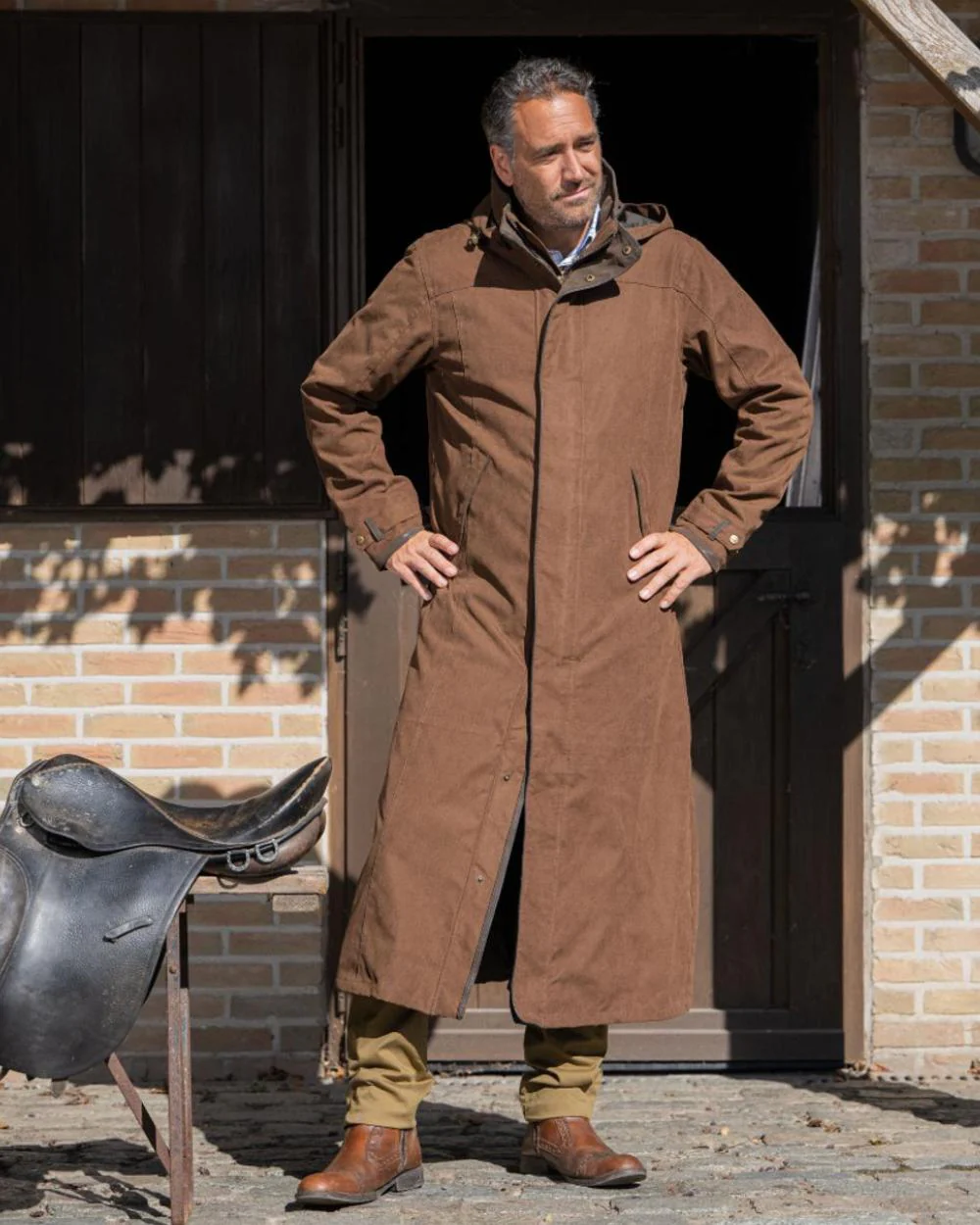 Baleno Livingstone Long Waterproof Coat - Image 8