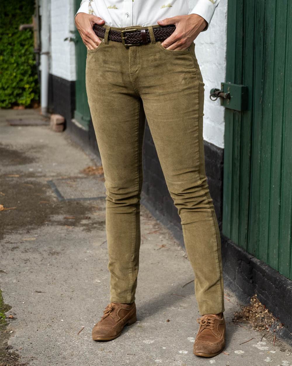 Baleno Valentine Womens Corduroy Trousers - Image 2