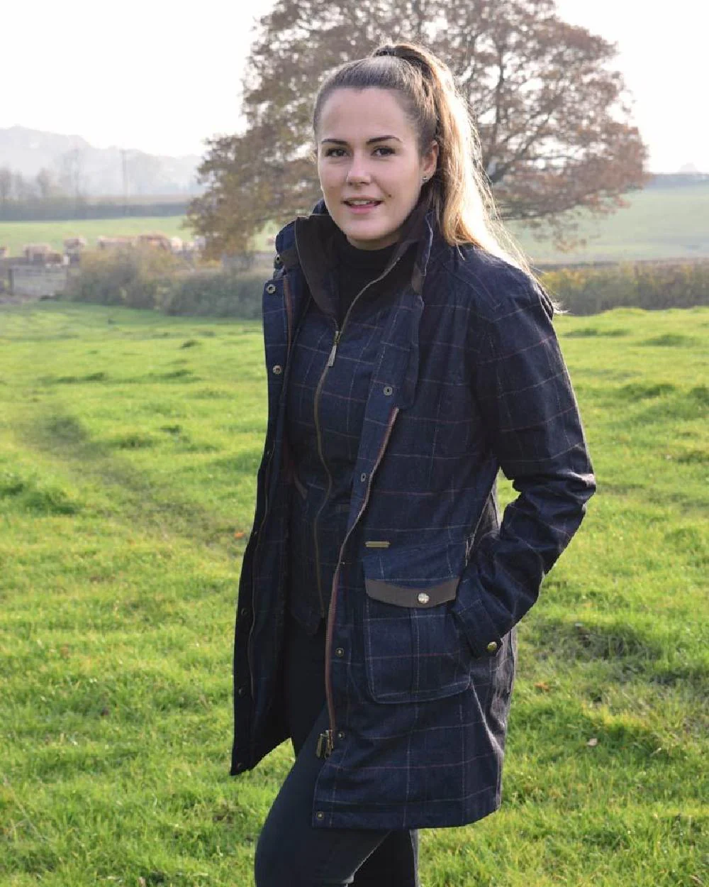Baleno Womens Perth Printed Tweed Bodywarmer - Image 3