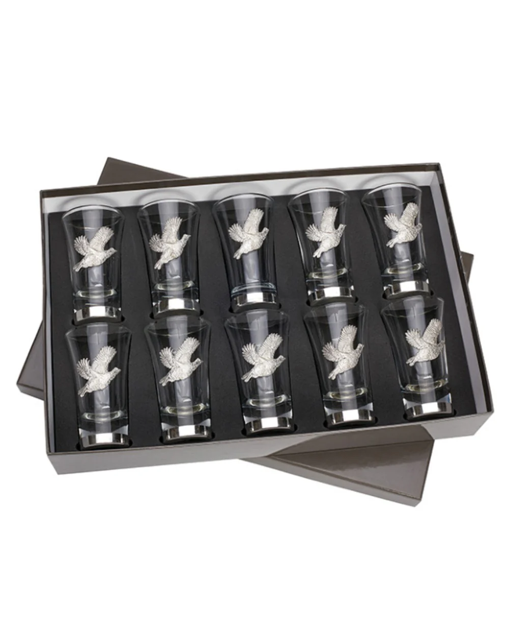 Bisley Partridge Set Of 10 Numbered Shot Glasses - Image 2
