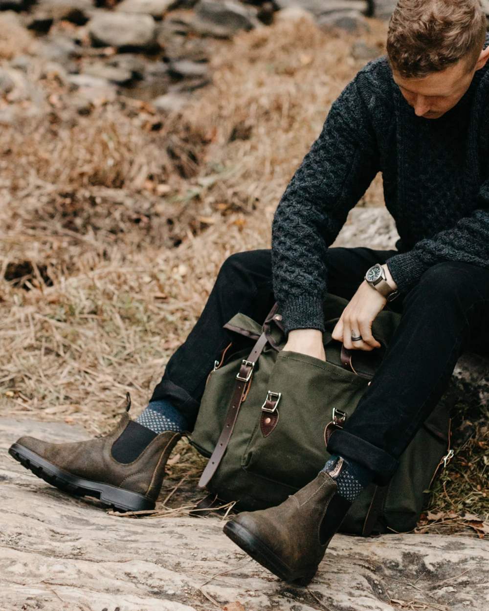 Blundstone 1615 Classic Waxed Suede Chelsea Boots - Image 3