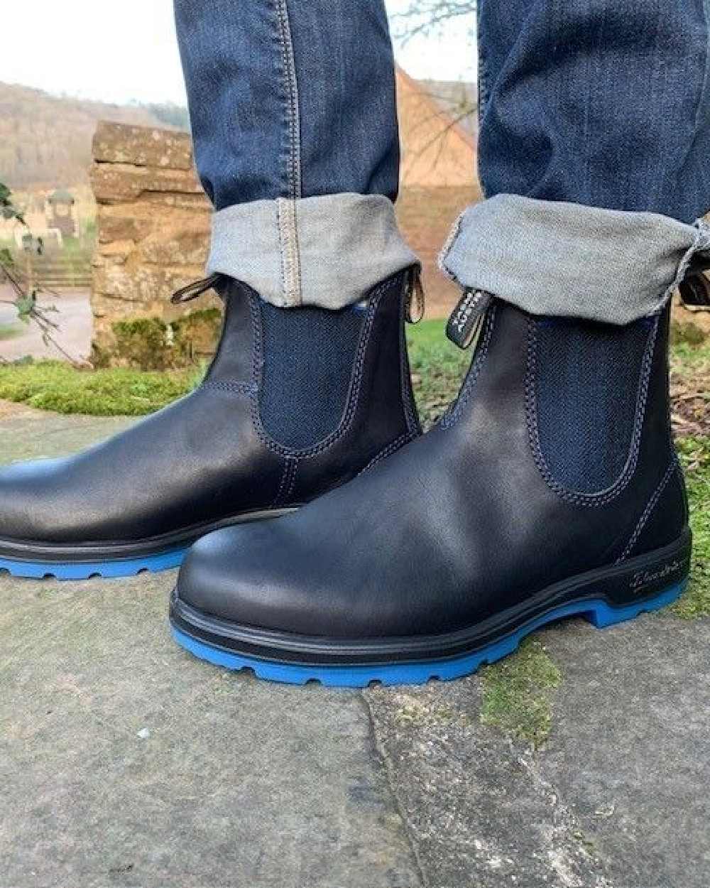 Blundstone 2343 Black Blue Chelsea Boots - Image 6