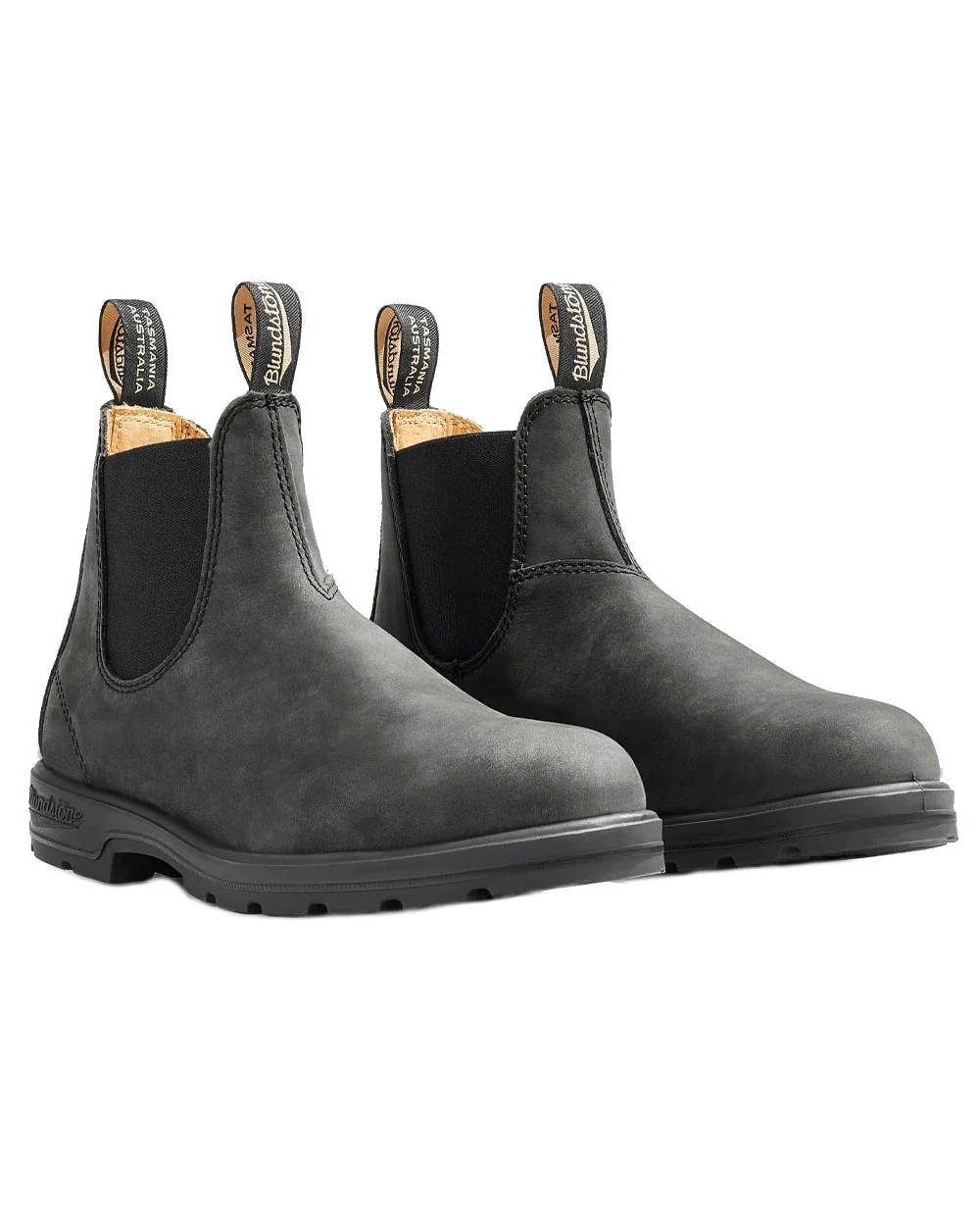Blundstone 587 Rustic Black Leather Chelsea Boots - Image 4
