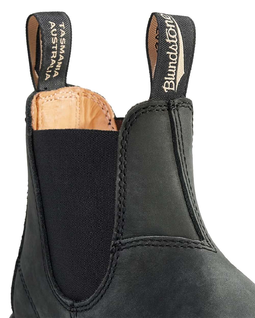 Blundstone 587 Rustic Black Leather Chelsea Boots - Image 5