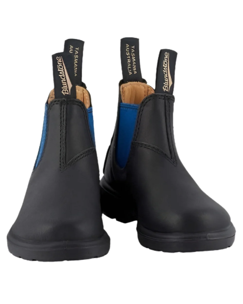 Blundstone Childrens 580 Black Blue Chelsea Boots - Image 7