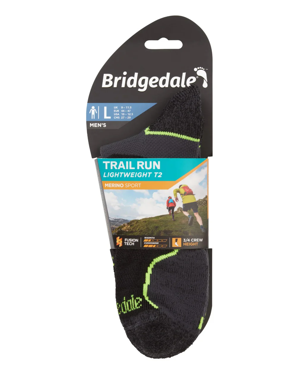 Bridgedale Lightweight T2 Merino Sport 3/4 Crew Socks - Image 7