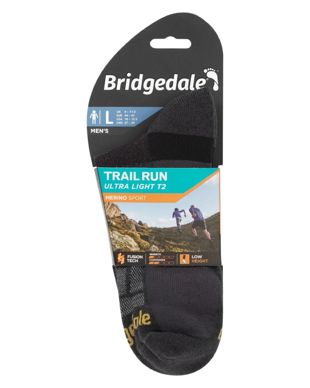 Bridgedale Mens Ultra Light T2 Merino Sport Low Socks - Image 8