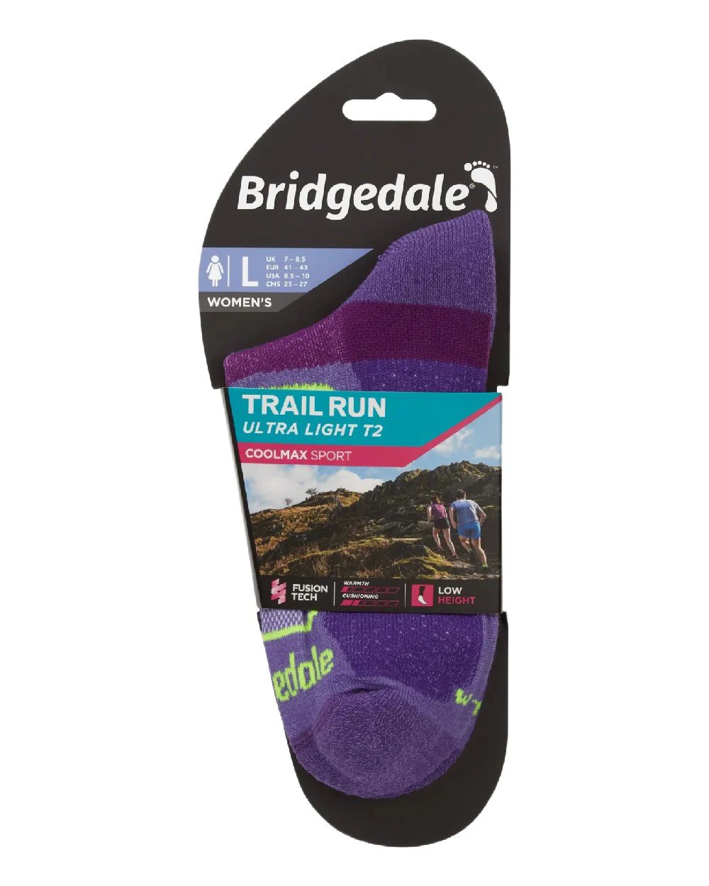 Bridgedale Womens Ultra Light T2 Coolmax Sport Low Socks - Image 4