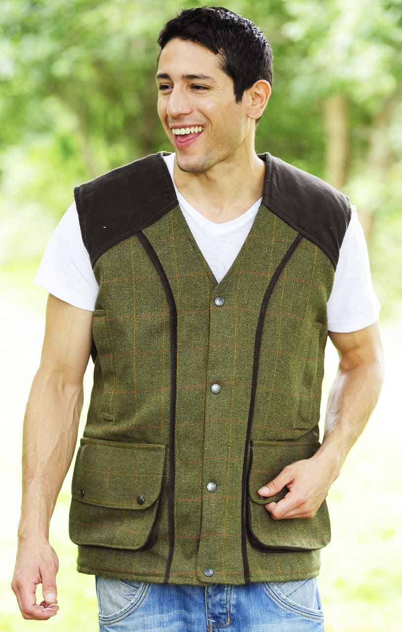 Bronte Derby Tweed Field Waistcoat - Image 6