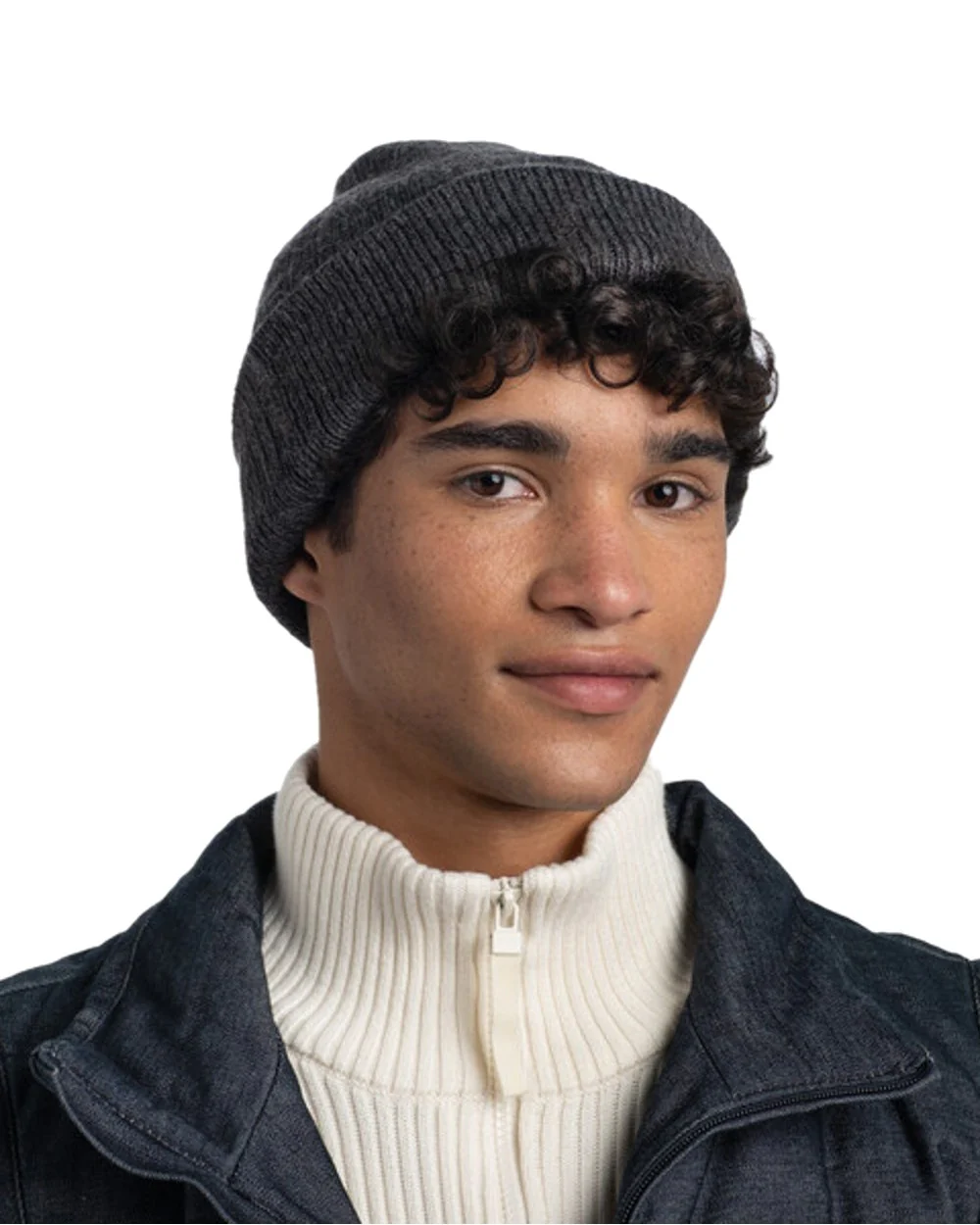 Buff Jarn Knitted Beanie - Image 3