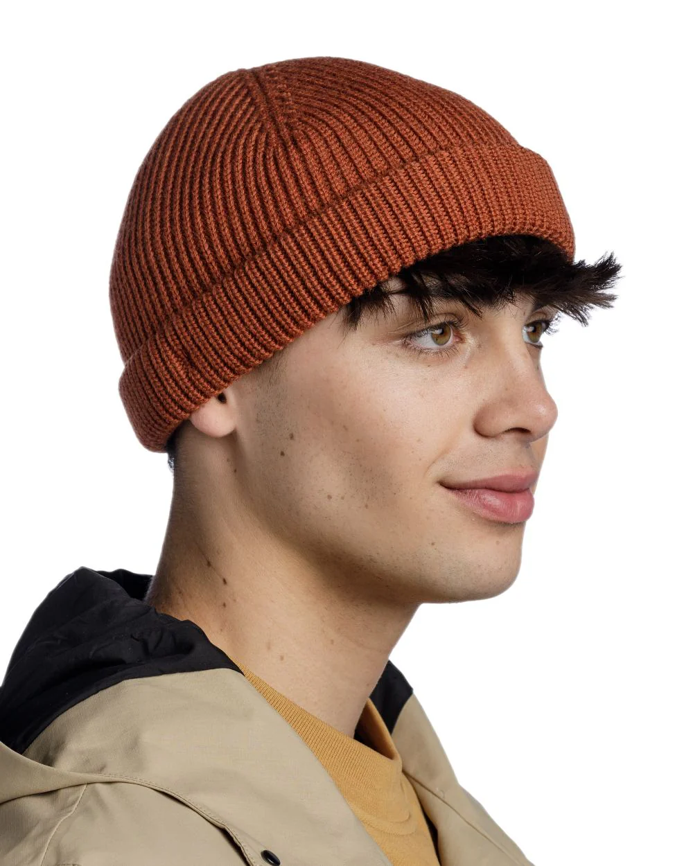 Buff Knitted Ervin Beanie - Image 2