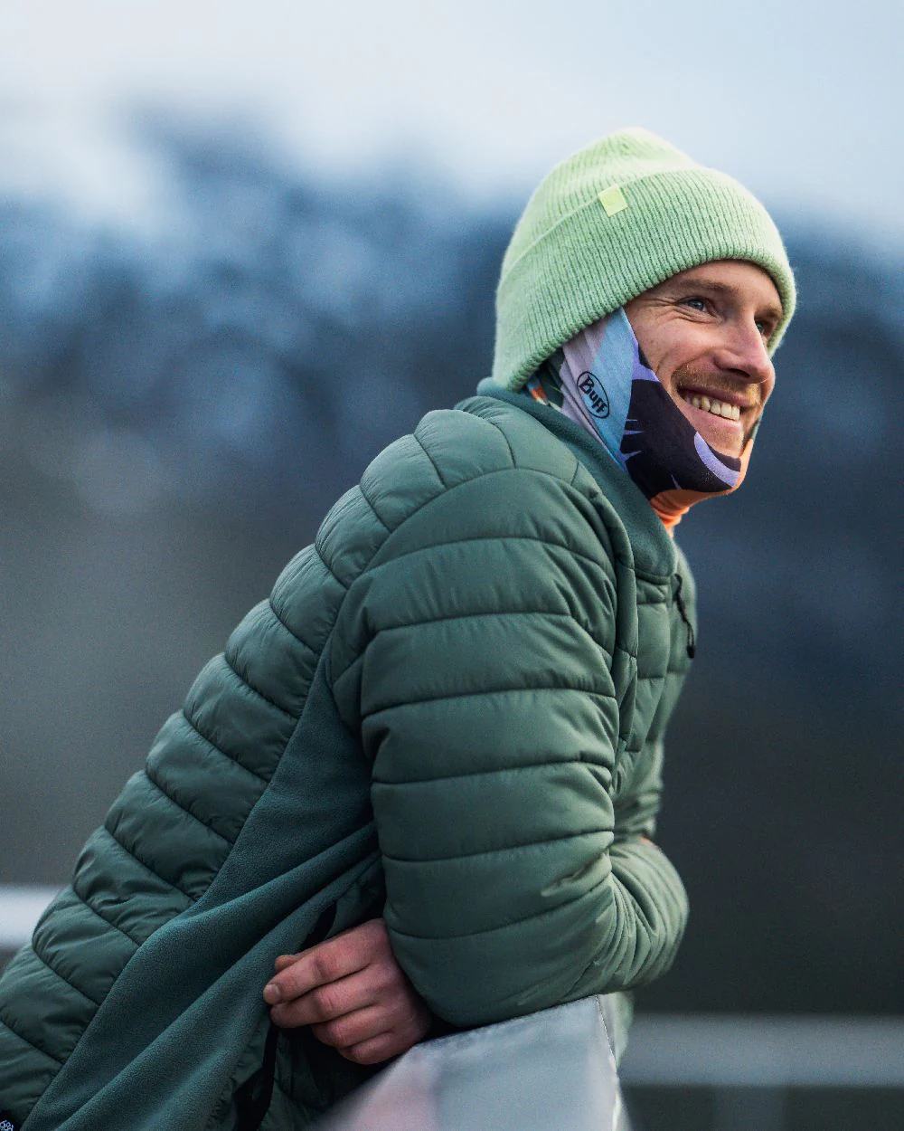 Buff Knitted Marin Beanie - Image 9