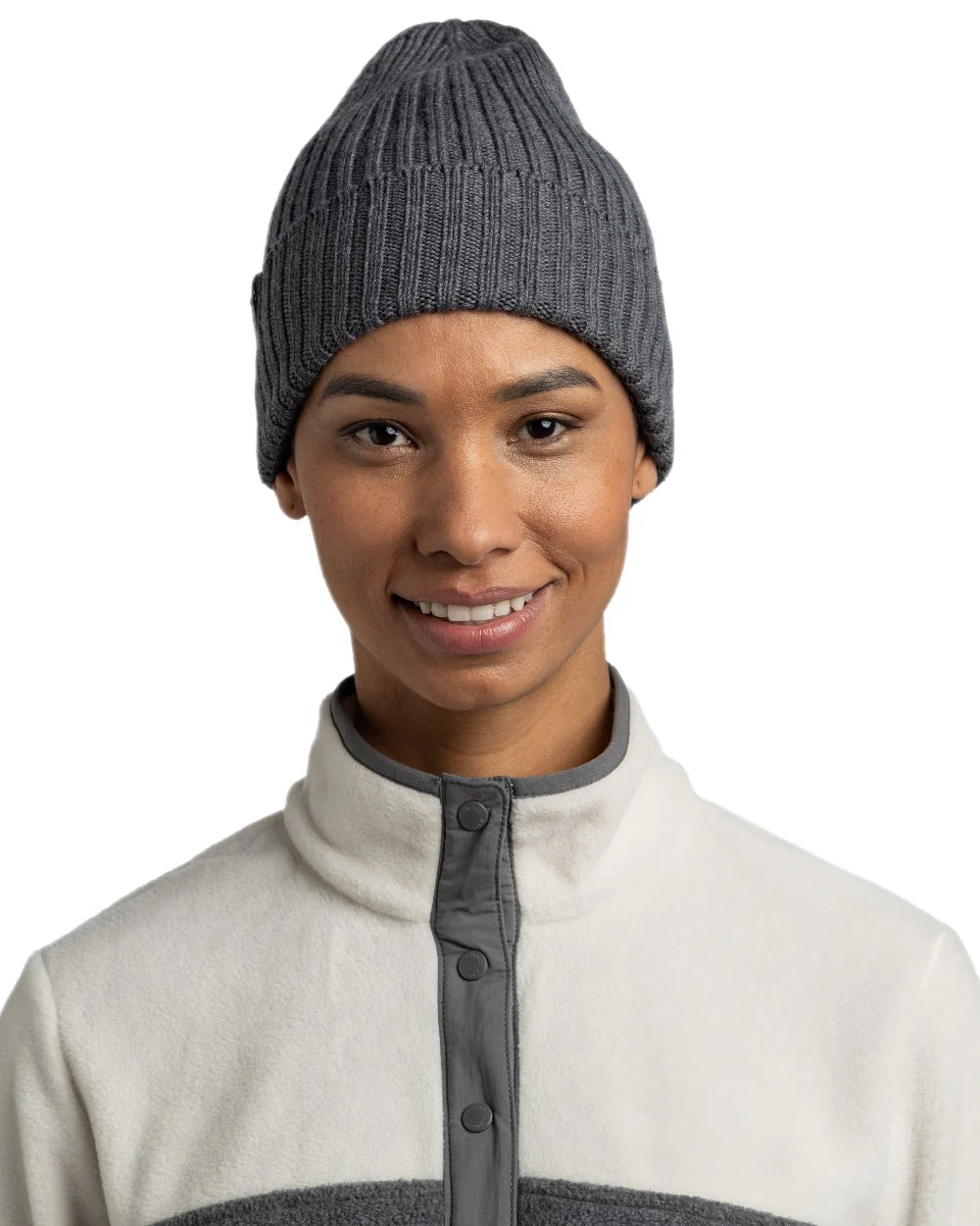 Buff Knitted Norval Beanie - Image 2
