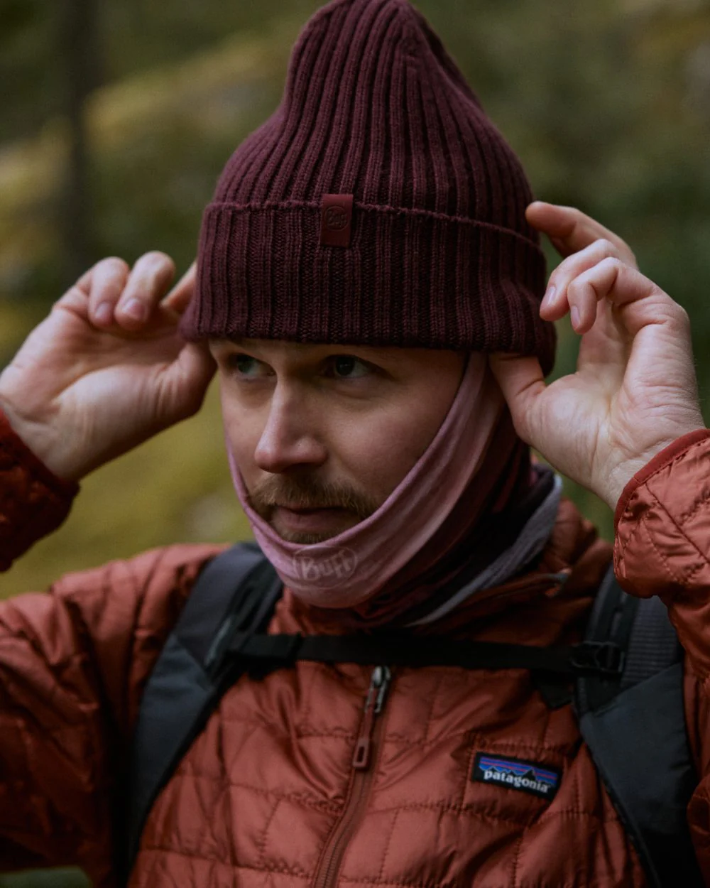 Buff Knitted Norval Beanie - Image 20